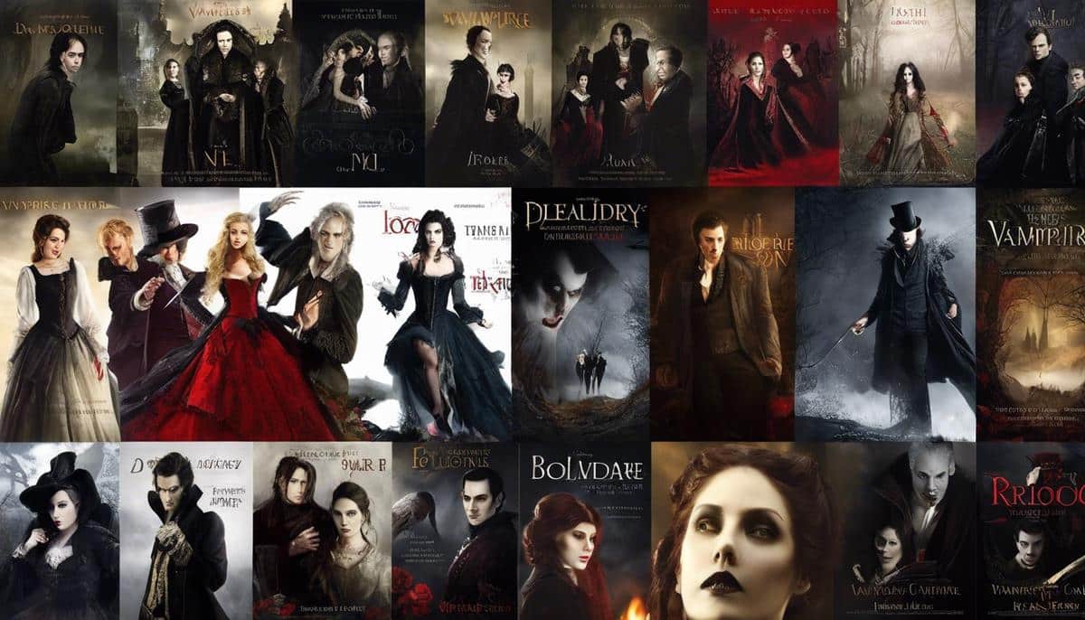 Image description: A depiction of various vampire characters from folklore, literature, and movies, showcasing the evolution of vampire lore over time.